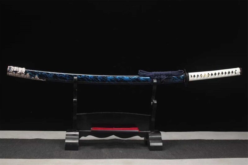 Acier T10  Trempé à L’argile  Ghost Of Tsushima  Katana Japonais  épée De Samouraï Faite à La Main  Véritable Katana  Full Tang